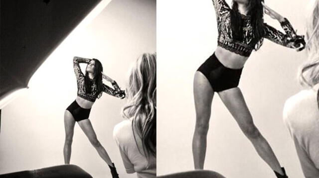 Lea Michele en sesión de fotos para su disco debut