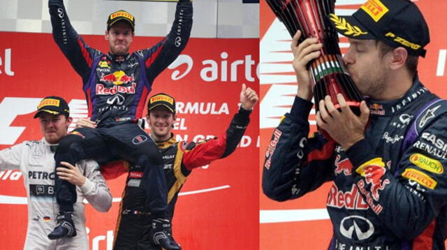 Sebastian Vettel, con 26 años de edad, logra su cuarto campeonato mundial de Fórmula 1, en Grand Prix de India