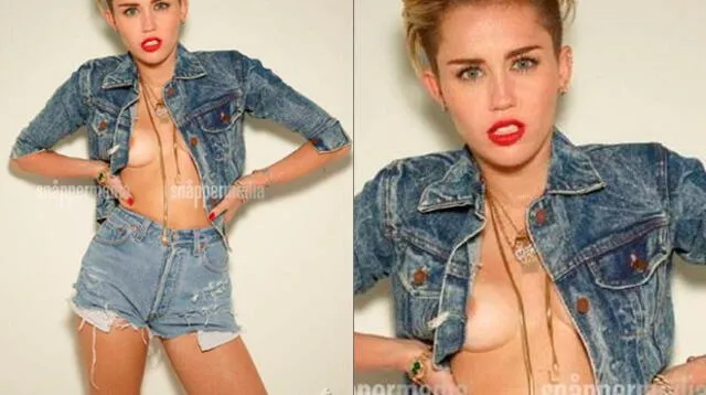 Miley Cyrus en Topless para revista You