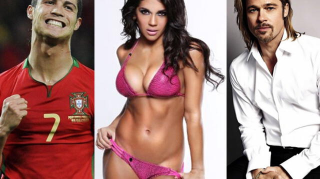Vania Bludau confiesa interés en Cristiano Ronaldo y Brad Pitt para trío sexual.
