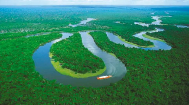 El río más caudaloso del mundo: el Amazonas.