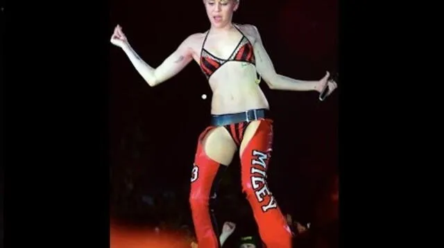 Miley Cyrus causa estupor al cantar en ropa interior durante concierto