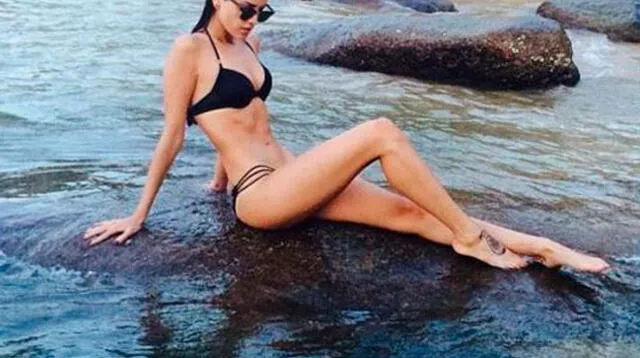 Eiza González calienta el Instagram son sexys fotos en bikini.