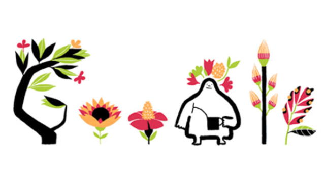 El 'Espíritu de la Primavera' está presente en el nuevo doodle de Google