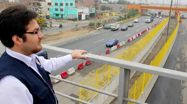 Hernán Núñez supervisó el avance del cuarto carril de la Vía de Evitamiento.