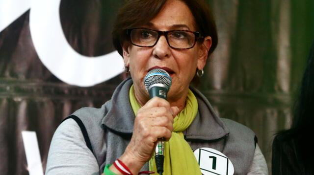 Susana Villarán, candidata a la alcaldía de Lima.