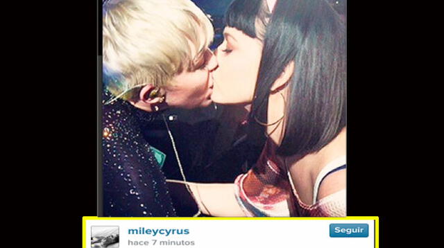 Miley provoca a Katy en Instagram. 