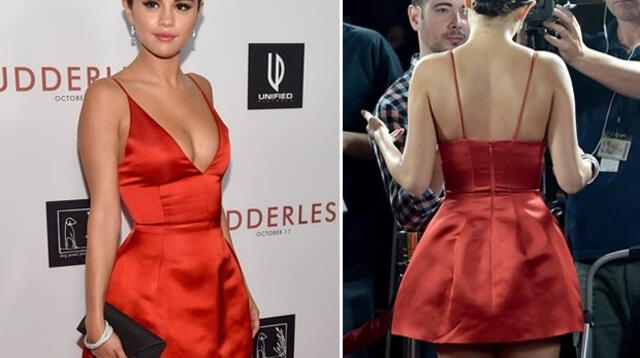 Selena Gomez lució extremadamente sexy con mini vestido rojo en premiere