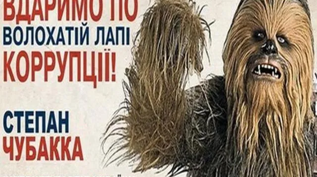 Darth Vader, Chewbacca y Yoda se lanzan como candidatos al Congreso de Ucrania