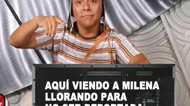Milena Zárate y los memes ante su posible deportación del país.