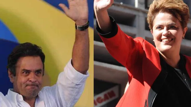 Dilma Roussef y Aécio Neves se disputan presidencia de Brasil en segunda vuelta.