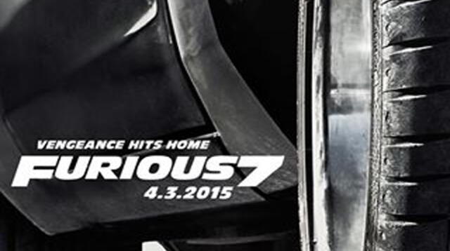 Póster oficial de 'Furious 7'