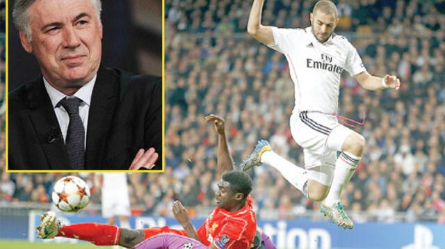 DT Ancelotti y Karim Benzema optimistas con el buen momento de Real Madrid en la Champions League