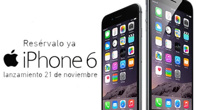 Desde ya puedes iniciar la reserva de tu iPhone 6 con Claro, Entel y Movistar