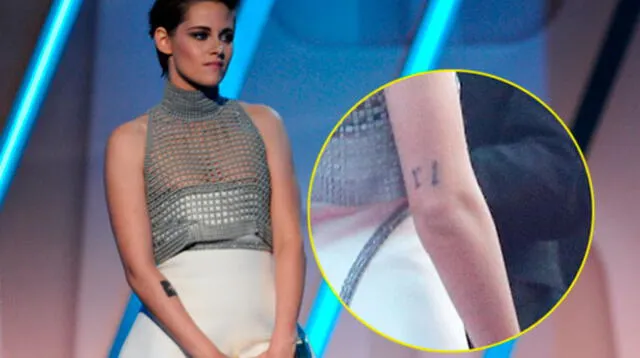 Kristen Stewart lució tatuaje con iniciales de Robert Pattinson. 