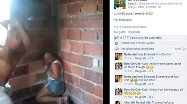 Video publicado en Facebook muestra como una mujer es golpeada brutalmente.