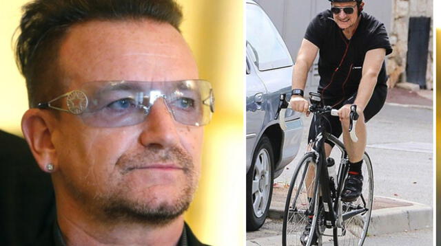 Bono de U2 sufrió múltiples fracturas al caer de su bicicleta en un aparatoso accidente.
