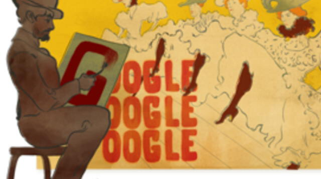 El célebre pintor Henri Toulouse Lautrec protagoniza el nuevo doodle de Google que conmemora el 150 aniversario de su nacimiento.