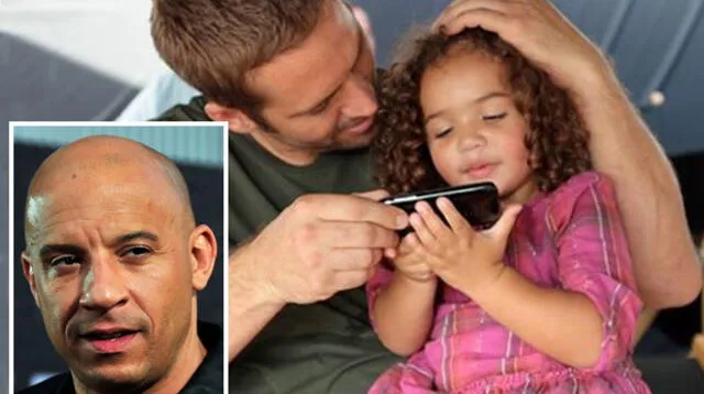 Vin Diesel recuerda a Paul Walker con tierna foto junto a su hija.