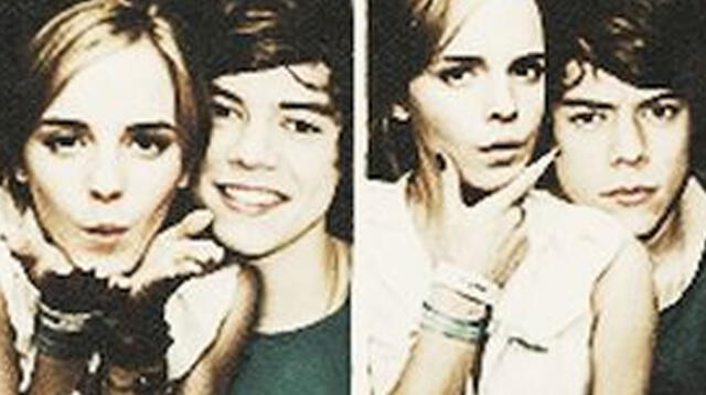 Fotomontaje elaborado por fans de Harry Styles y Emma Watson.