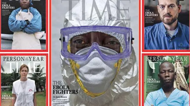 Los 'luchadores contra el ébola', el 'personaje del año' para la revista Time.