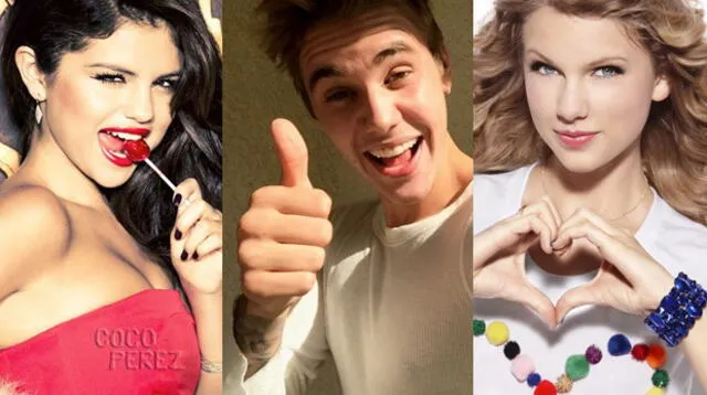 Selena, Justin y Taylor son tres de las celebridades más buscadas en Internet este año.