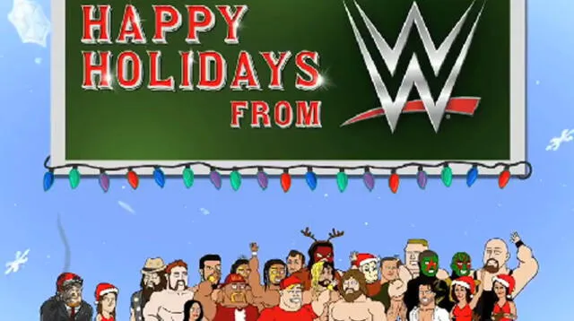 La WWE envió saludo de Navidad en lindo video en Facebook.
