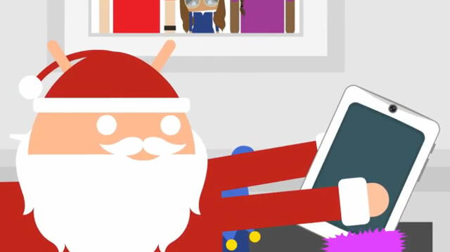 Google sorprende a sus usuarios con este Papa Noel androide por Navidad.