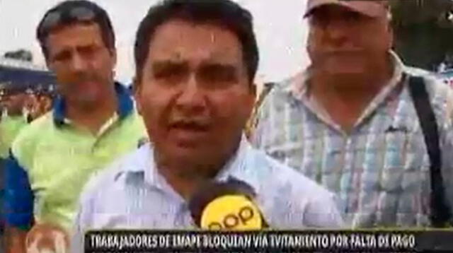 Trabajadores de Emape exigen el pago de sus salarios.