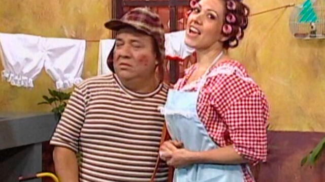 Florinda Meza y sus tres maridos en El especial del humor. 