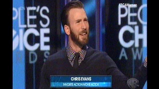 Chris Evans gana el premio a Actor de Acción