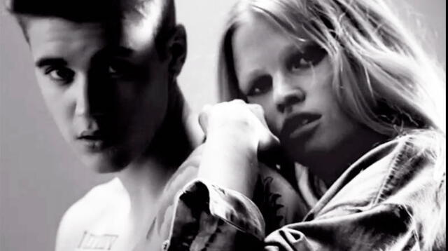 Justin Bieber y Lara Stone protagonizan sexy video para Calvin Klein. 