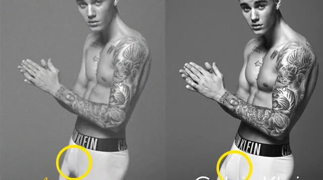 Justin Bieber quiso pasar inadvertido sobre el tamaño de su pene. No lo consiguió.