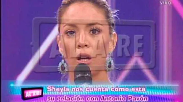 Sheyla Rojas está molesta con Antonio Pavón. 