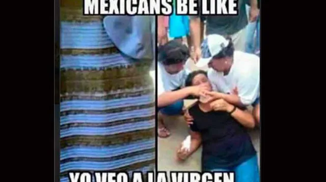 Memes se burlan de The dress. 