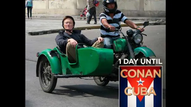 Conan Obriens está en Cuba y es el primero en hacer algo similar desde 1959. 