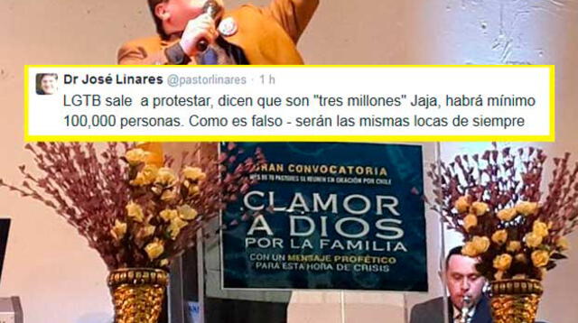 José Linares muestra postura radical en Twitter.