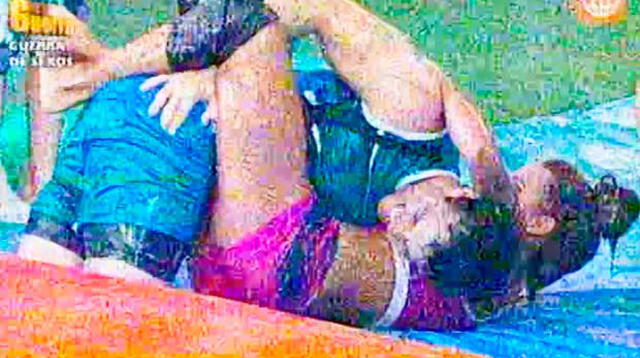 Nicola Porcella y Angie Arizaga lucharon cuerpo a cuerpo. 