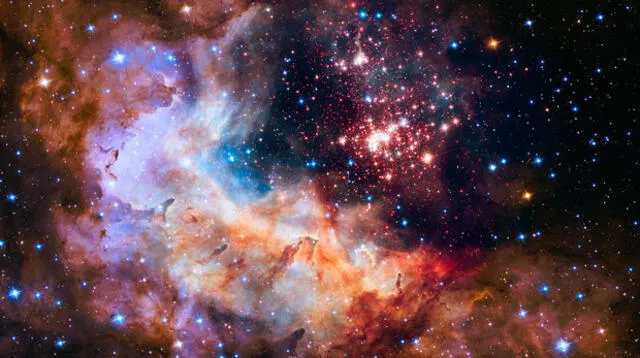 Westerlund 2 se encuentra a 2 millones de años luz de la Tierra.