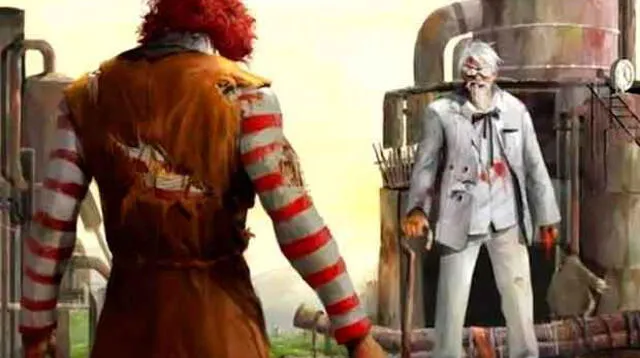 En las redes, varios usuarios parodian a Ronald McDonald y el líder de KFC