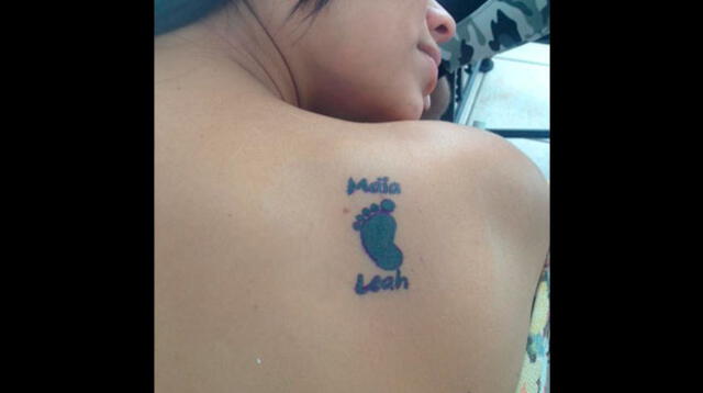 Andrea San Martín se tatuó en la espalda los nombres que llevaría su hija