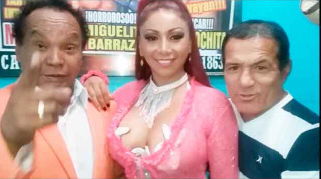 Melcochita gasta bromas a Daysi Araujo y Miguel Barraza. 