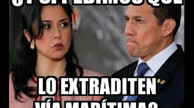 Nadine Heredia y Ollanta Humala, aparentemente enfrentados. 