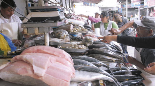 Compra masiva de pescados en terminales de la capital.