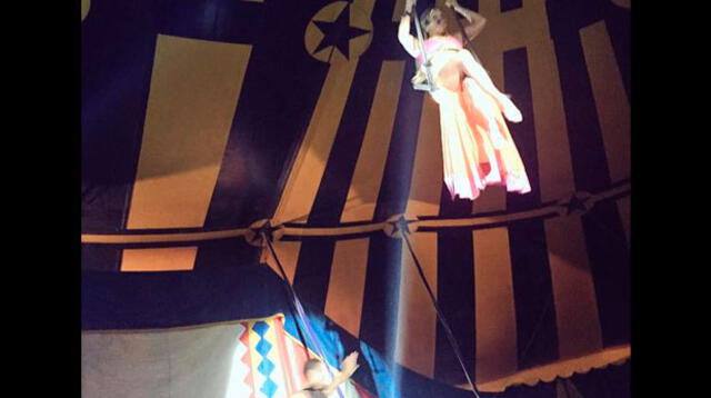 Alejandra y su debut en el circo fue por 'todo lo alto'