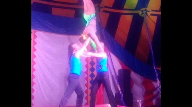Alejandra y su debut en el circo fue por 'todo lo alto'