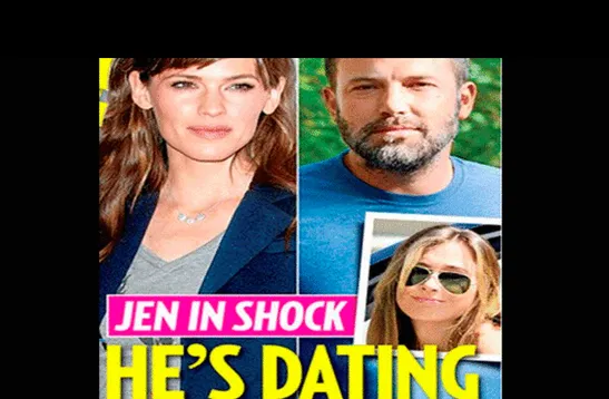 La portada de la revista señala que Ben seguía viéndose con niñera a espaldas de Jennifer. 