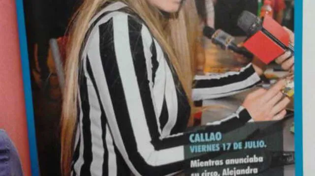 Alejandra en revista de Magaly Medina. 