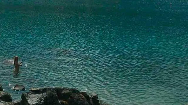 Turista argentino mostró fotos con sirena. 