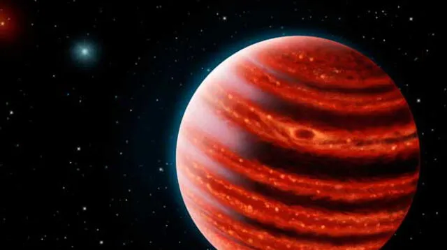 Eridani, un exoplaneta parecido a Júpiter.